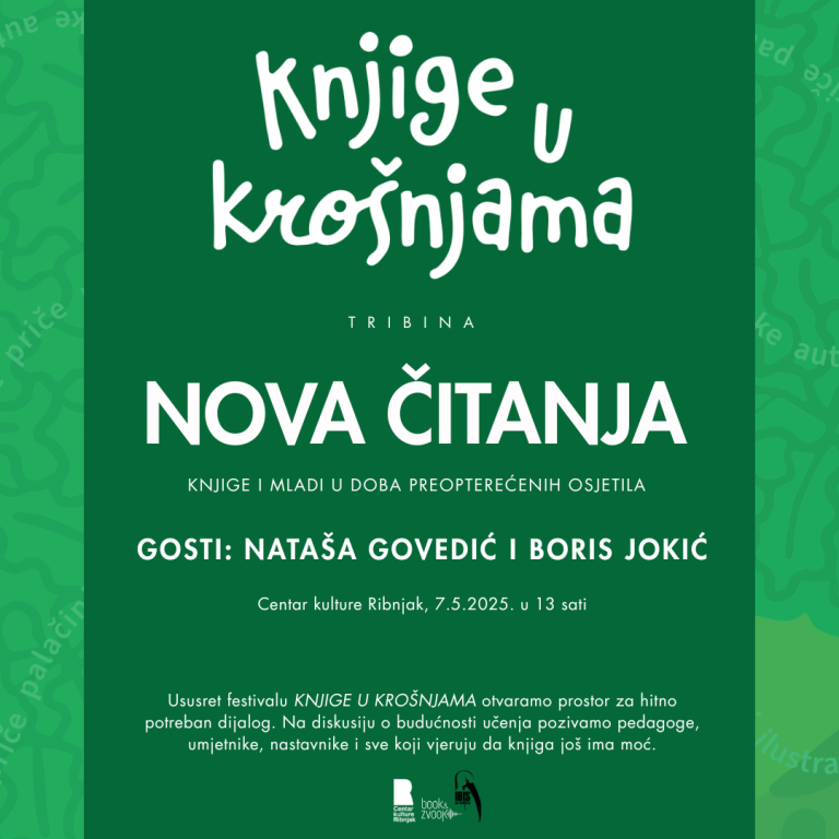 Nova čitanja ususret festivala Knjige u krošnjama
