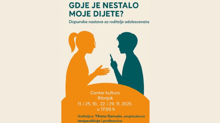 KAMO JE NESTALO MOJE DIJETE škola za roditelje adolescenata